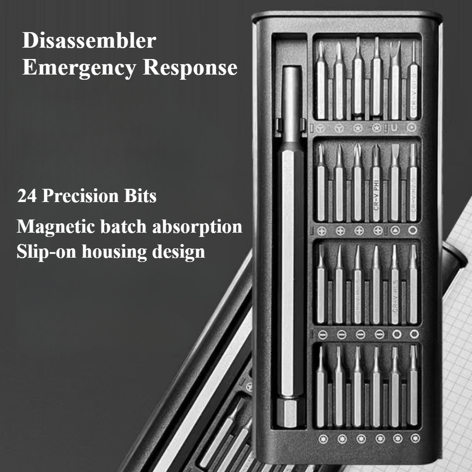 24 in 1 Screwdriver Sets IPhones Camera Glasses Hand Tools Watch Flat Hex Heads Computer Phillips Torx Precision Screwdriver Set