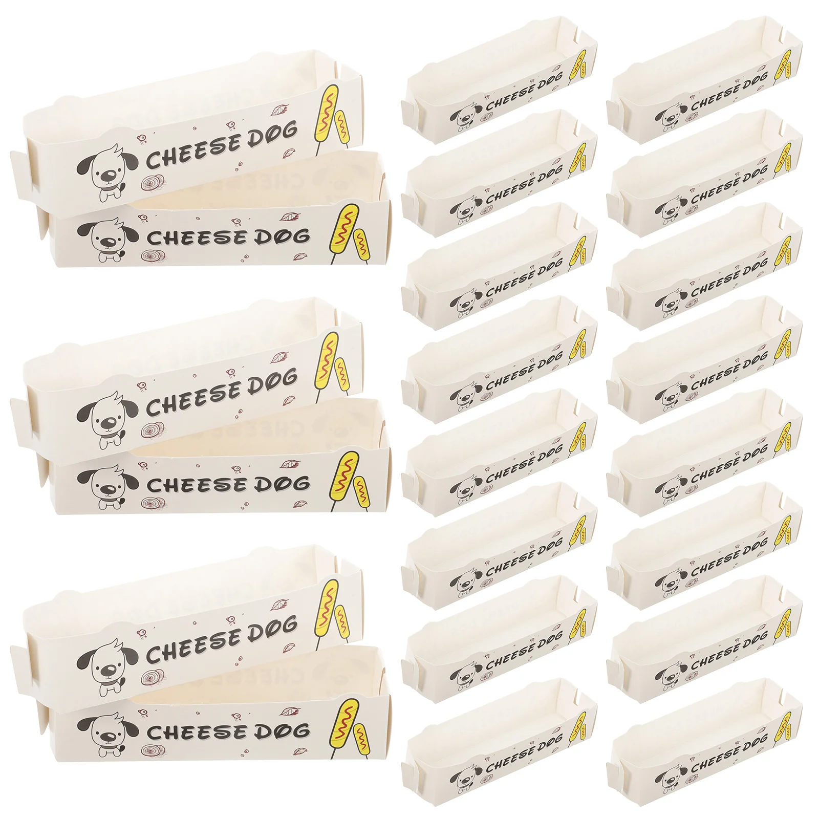 100PCS Hot Dog Paper Boxes Takeaway Disposable Lunch Trays – Kraft Cardboard Containers... - SKU HDBP1657 - UGI Packaging