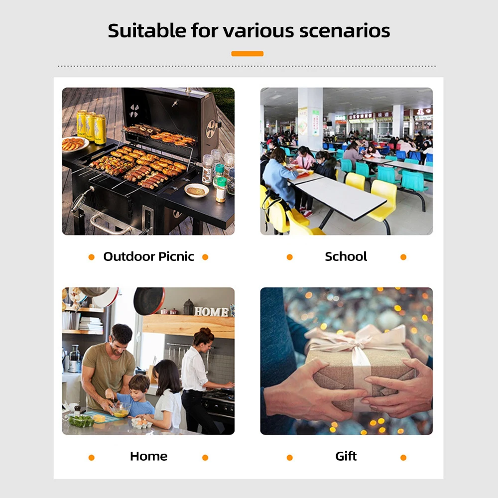 Camping Bento Box Titanium Bento Box Outdoor 800ml Lunch Box Rectangle Food Storage Container for Traveling Hiking