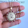 Trendy French Love Token Pendant Necklace for Valentine's Day Gift Cubic Zirconia Love Token Charm Necklace Jewelry for Women 4