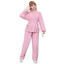 

Cloud Velvet Coral Velvet Pajamas Women's Autumn And Winter Thickened Velvet Flannel Winter Pajamas Set Home Clothes Winter Long