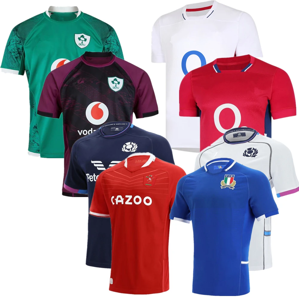 rugby T-shirt 2022 Ireland Scotland Wales rugby jersey shirt Custom name and number high end maternity clothes