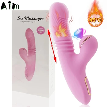 Clitoral Sucker Vagina Vibrator Heating Thrusting Sucking Vibrating Dildo Nipple Sex Toy for Adults 18 Women Masturbator Product 1