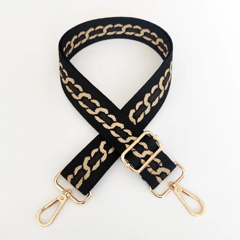 Chain Pattern 3.8cm Shoulder Belt Crossbody Extended Strap Women's Shoulder Strap Handbag Travel Accessories