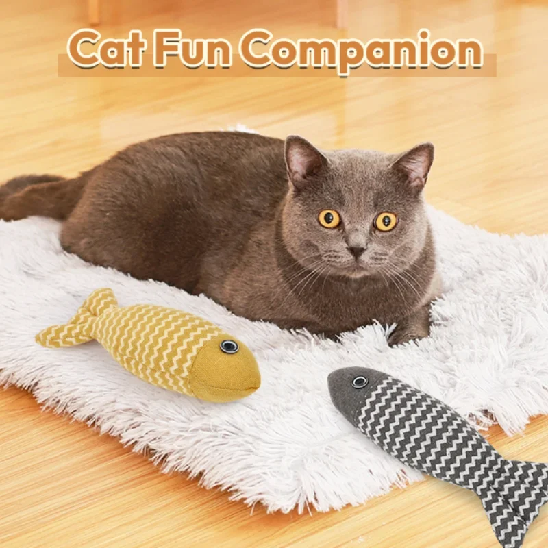 Pets Toys for Cats Mint Simulated Fish Cats Accessories Funny Toy Teething Stick Pet Resistant to Bite Supplies Products Home