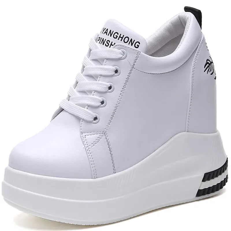 

Women Wedge Sneakers Autumn Fashion Breathable High Heels Ladies Casual Shoes Vulcanize Women Platform Shoes Female Chaussure