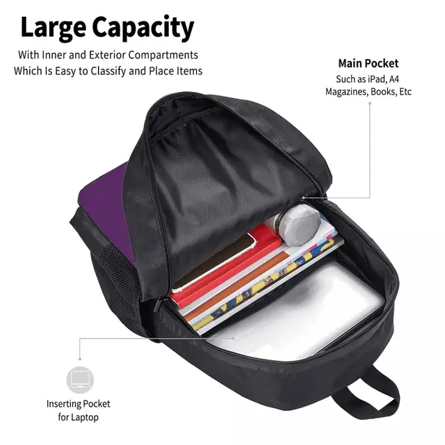 Omega Fraternity Psi Phi OPP Travel Laptop Backpack, Business College School Computer Bag Gift for Men & Women - Image 5