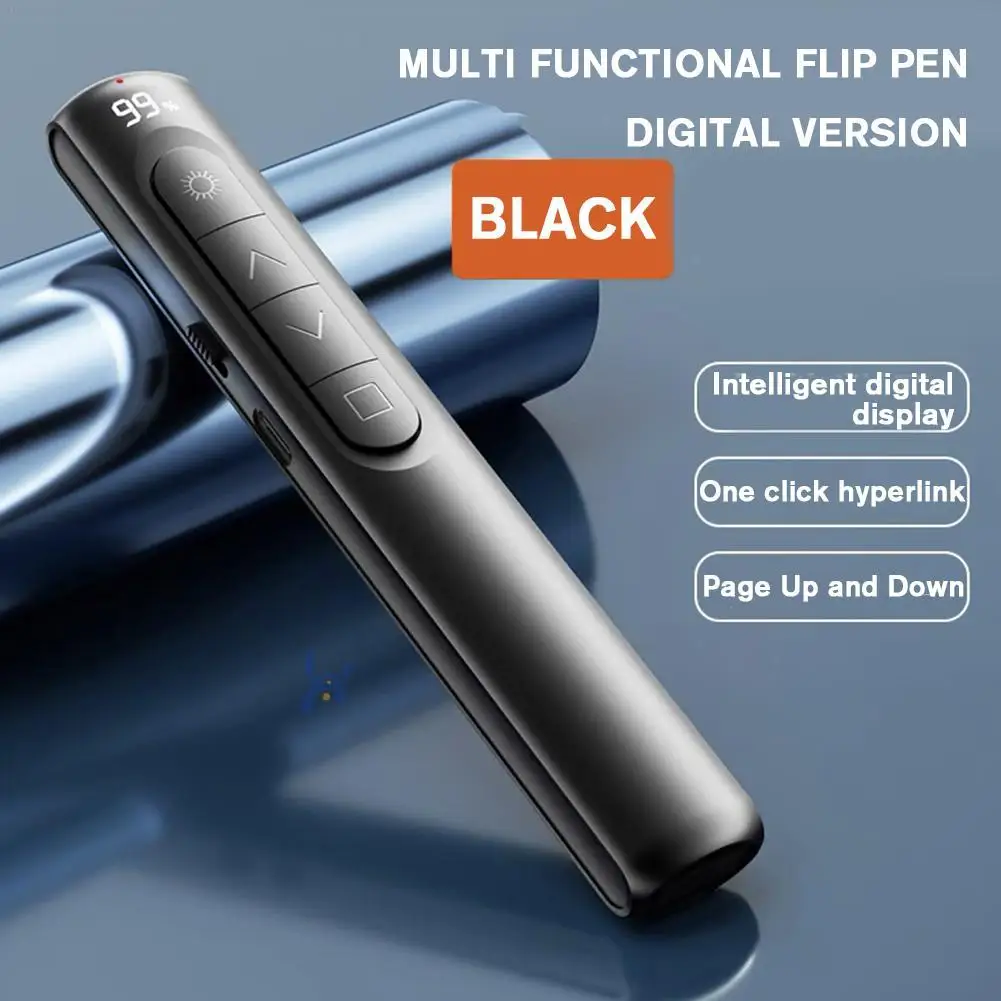 PPT 파워포인트용 무선 프리젠터 터닝 펜, 프레젠테이션 포인터, 슬라이드 어드밴서, USB 프로젝터 펜 