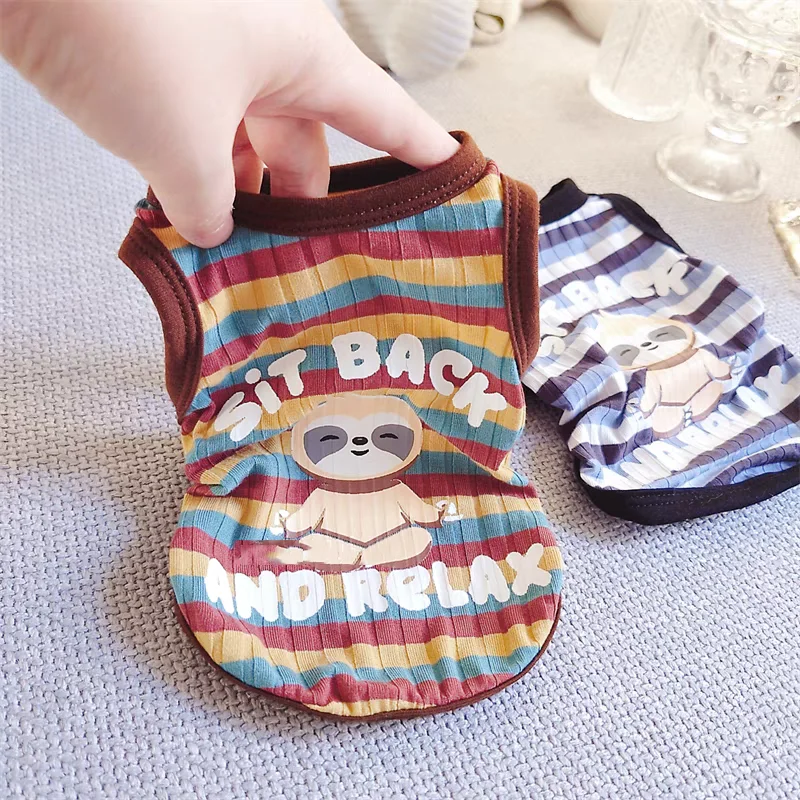 Cute Medium Dog Clothes Blue Yellow S To 4Xl Pet Felpa Vest Apparel Summer Puppy Yorkshire French Bulldog Terriers Goods