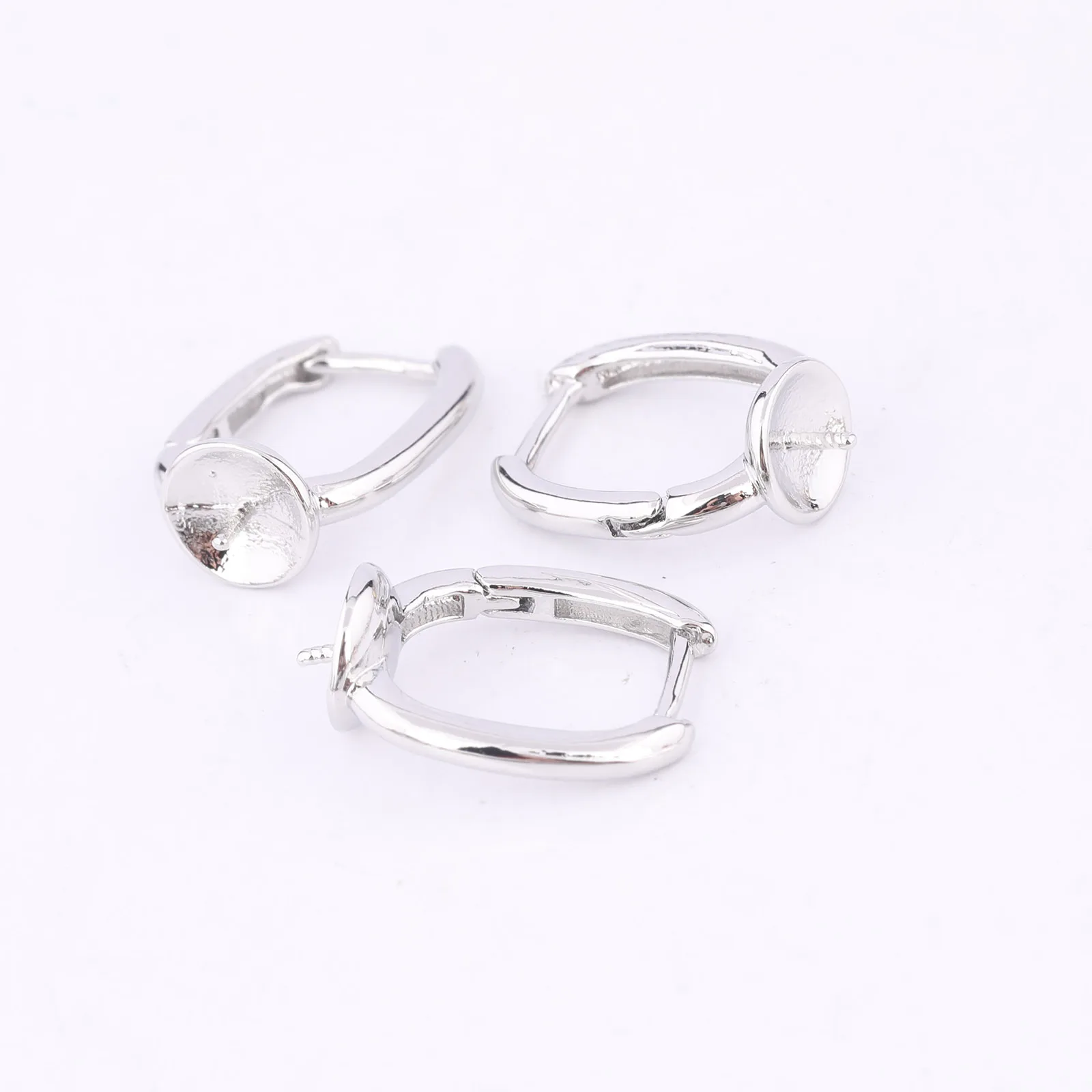 Leverback Earring Bezel Setting Blanks for DIY Jewelry – 20 pcs