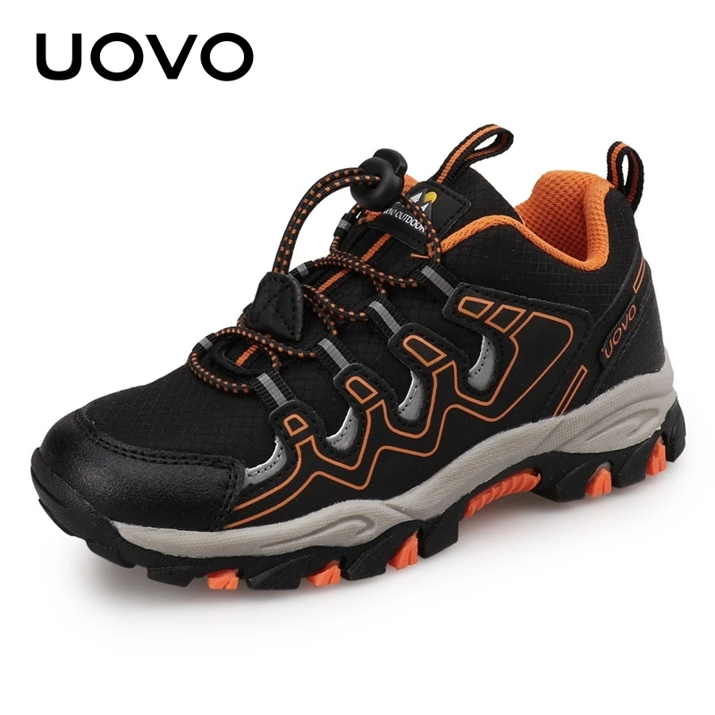 UOVO 2022 New Boys Girls Sports Children Footwear Outdoor Breathable Kids Hiking Shoes Spring And Autumn Sneakers Eur #27-39 koovan children s boots 2020 new ashionable net breathable leisure sports running shoes for girls shoes for boys kids sneakers