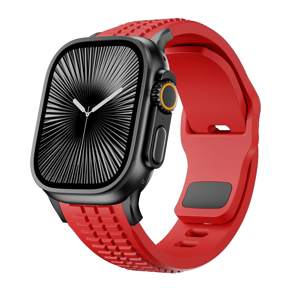 Luxury Metal and Silicone Sports Band