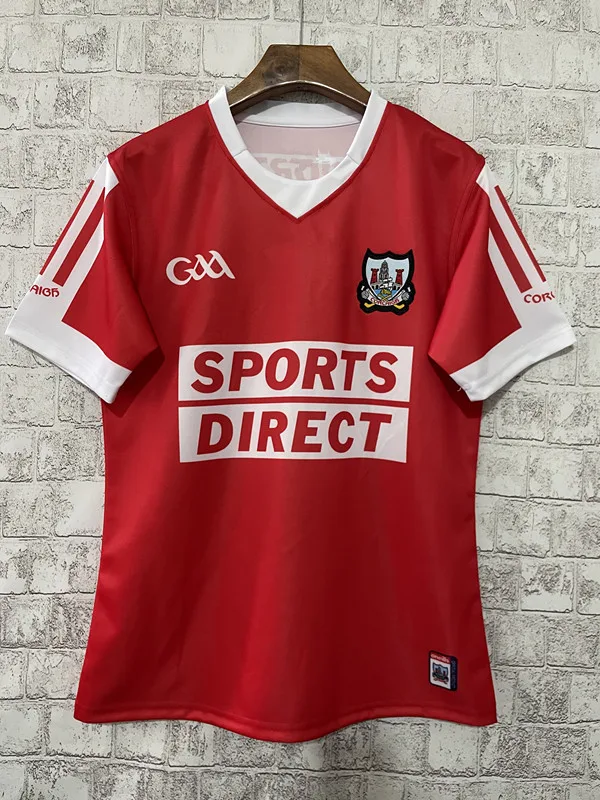 Cork GAA Training Vest Home Jersey Shirt Mens Rugby Size:S-3XL
