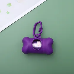 Bone-Shaped Pet Waste Container and Dispenser (PURPLE)