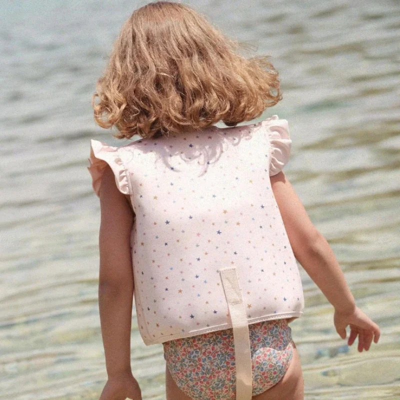 Children vest Baby Swimwear Sunscreen Swimsuit for Girls Swimming Summer Clothes Baby Vest Buoyancy Swim Accessories One-piece Beach Swimwear