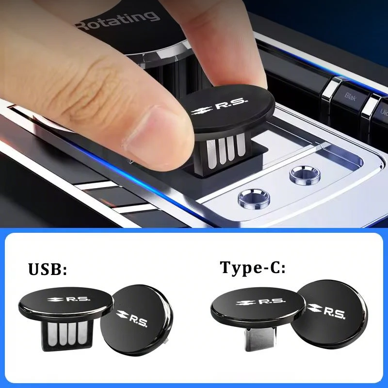Car USB Type-C Flash Drive Mini Memory Stick Music Device Accessories ...