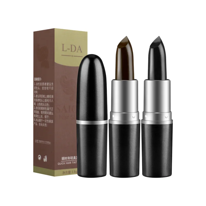 4.5g One-Time Hair Dye Pen Instant Gray Root Fast Temporary Cover Up White Hair Coverage Color Cream Pen