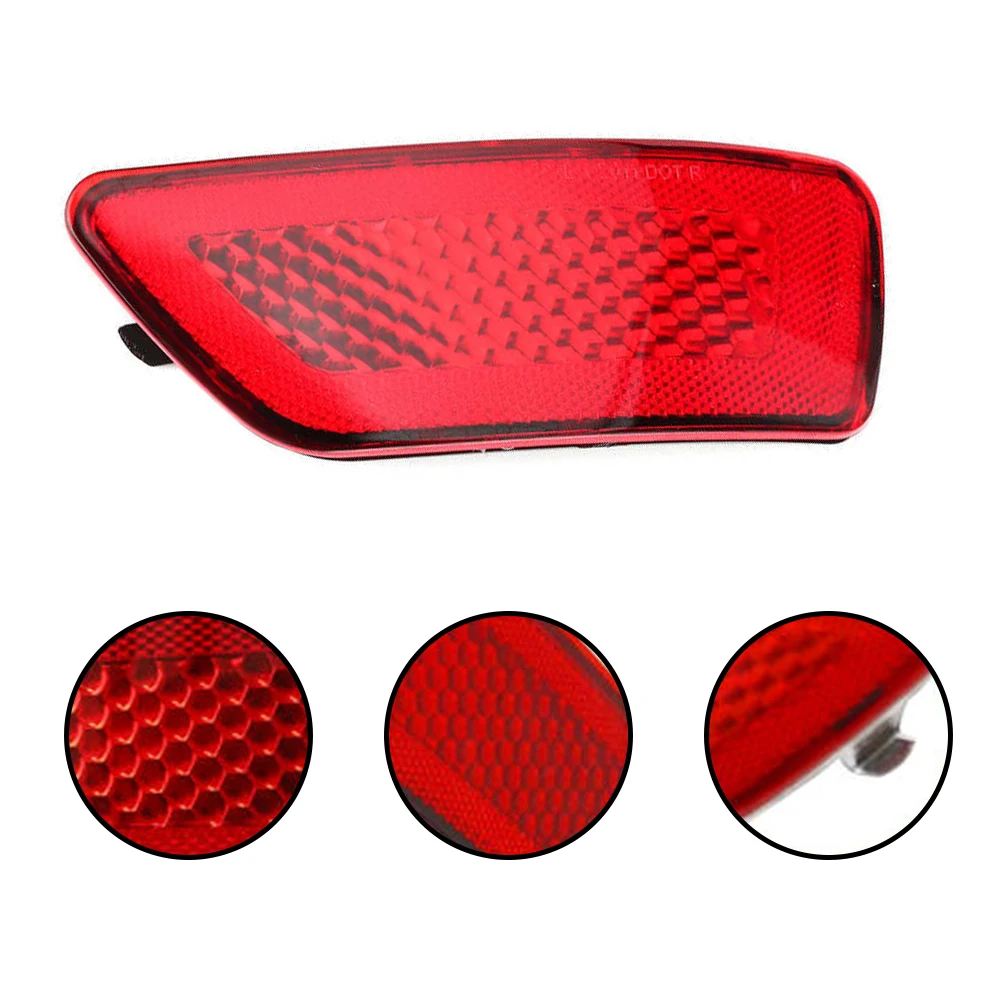 NOTISH 2 Piezas De Luz De Reflector De Parachoques Trasero Compatible Con Jeep Grand Cherokee 2011-2021, Dodge Journey 2011-2020, Compass 2011-2017 OEM 57010721AC 57010720AC (izquierda Y Derecha