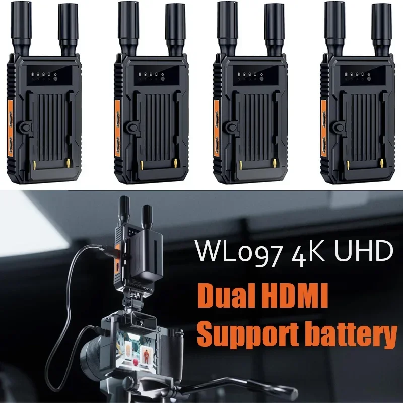 4k Wireless HDMI Extender Splitter Video Transmission System Transmitter Receiver Adapter Support Battery Camera Live Streaming