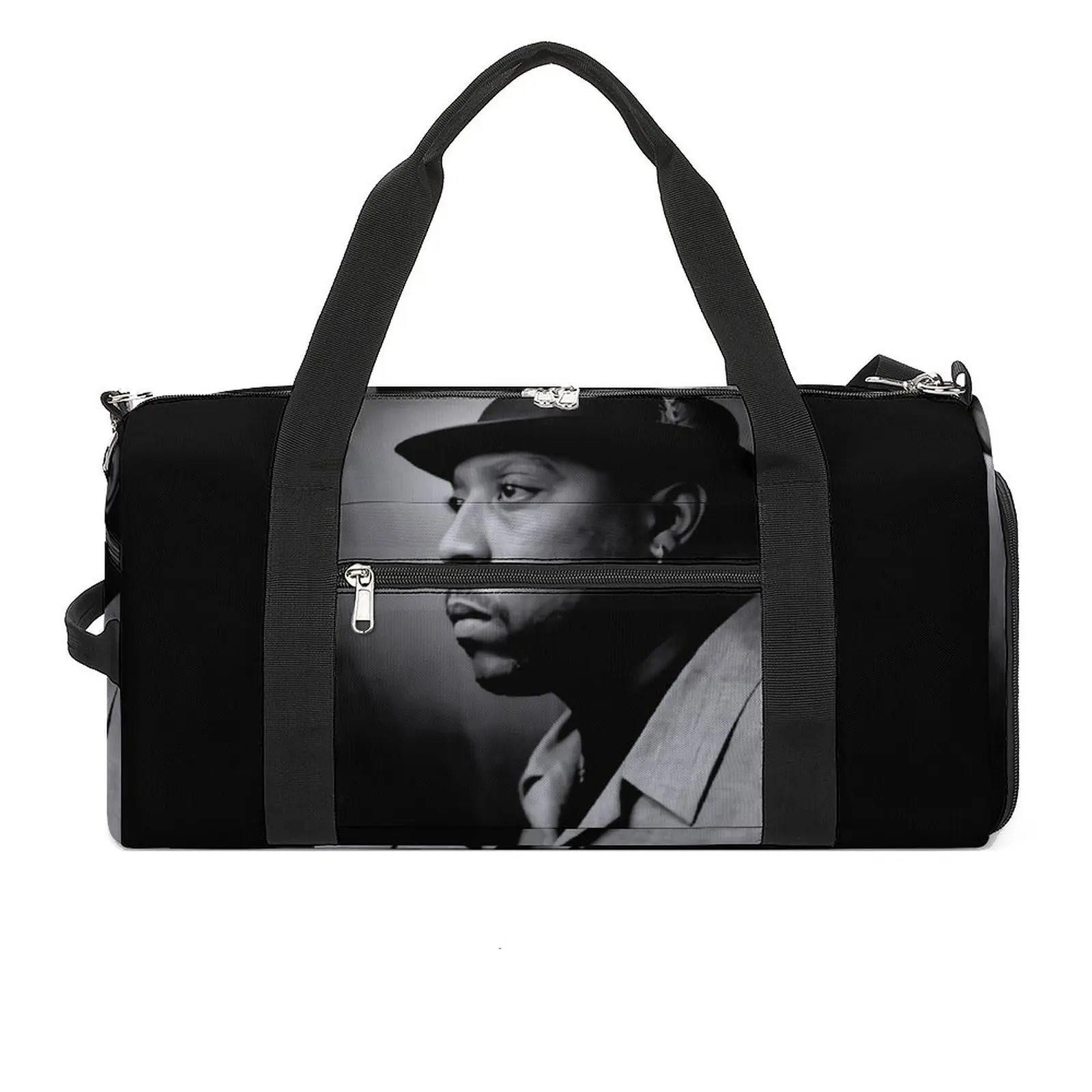 

Nate Dogg Sports Bags American Singers Actors Training Gym Bag with Shoes Novelty Handbags Men's Custom Weekend Fitness Bag