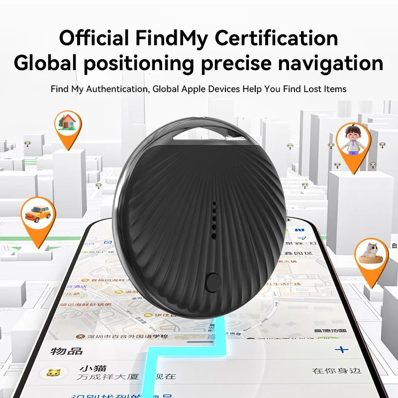 Mini GPS Tracker Tag Smart Realtime Location Finder for Kids Pet Air Tags Wallet Bag Anti-Lost Device Apple Find My APP