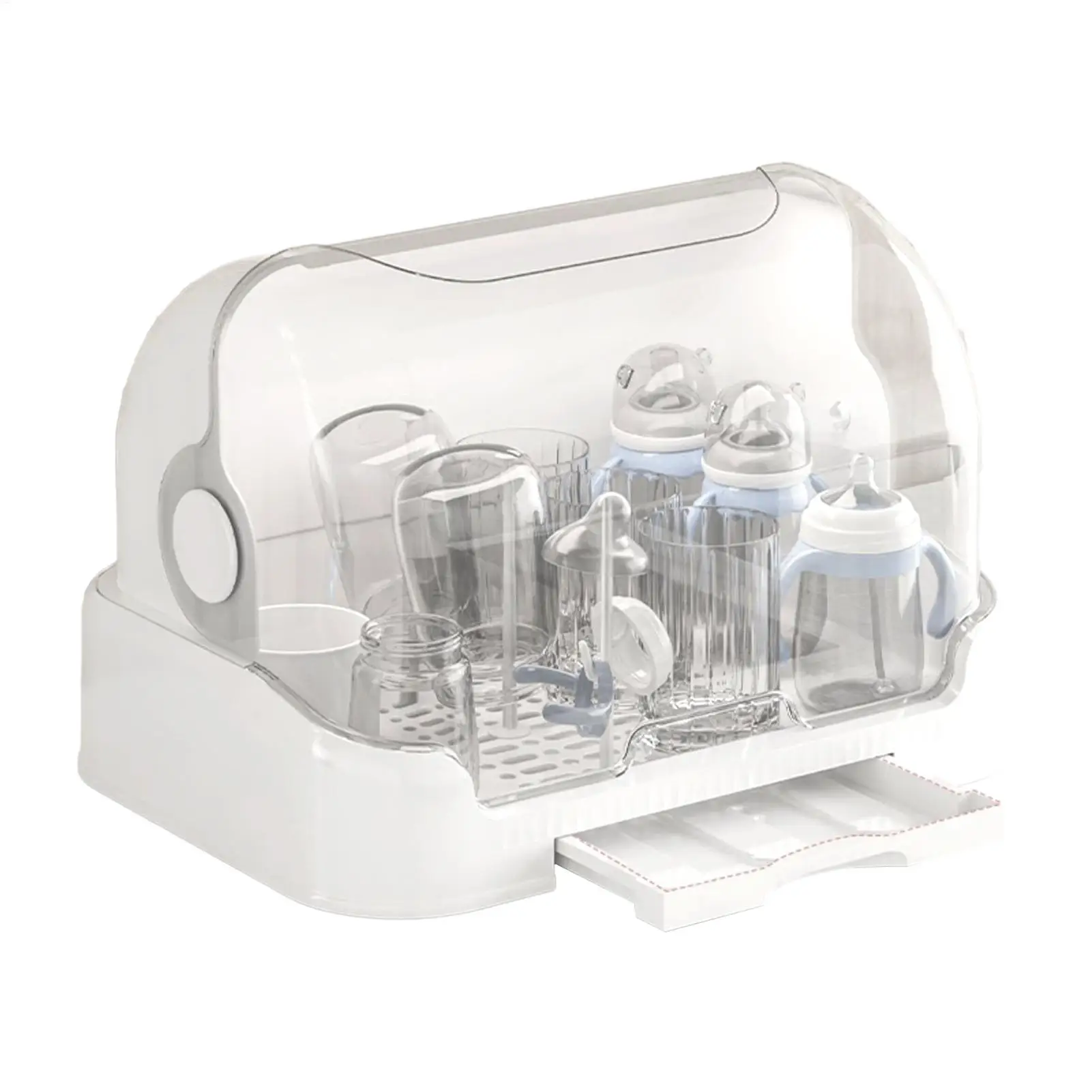 Babies Bottle Countertop Drying Rack Bottle Drying Rack with Removable Drip Tray Durable Good Sealing Protection Toddler Bottles