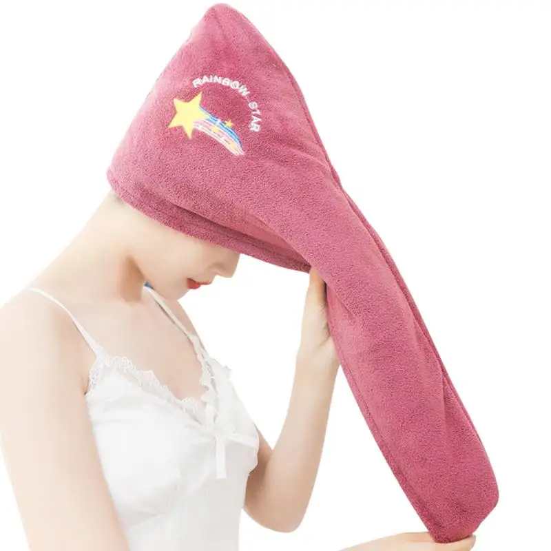 

Полотенце для сушки волос, ультра-мягкое быстросохнущее полотенце для волос, удобное полотенце для обертывания волос без спутанных волос, для женщин, влажные волосы