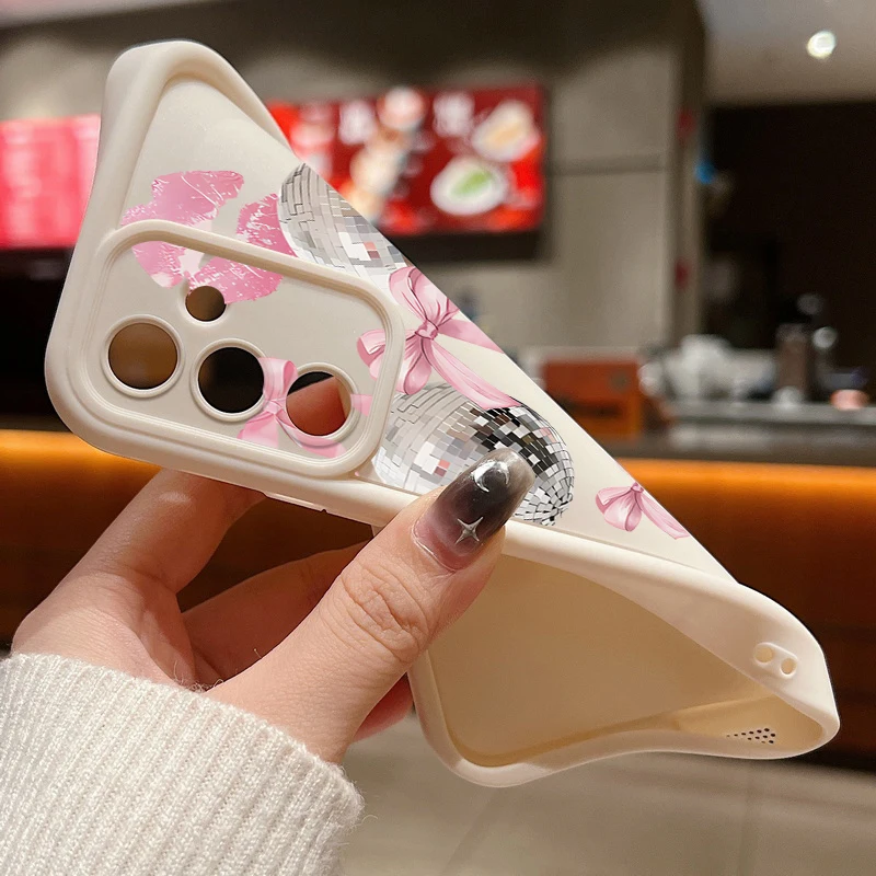Cherry Star Light Ball Pattern Soft TPU Phone Case - Stylish and Protective Back Cover