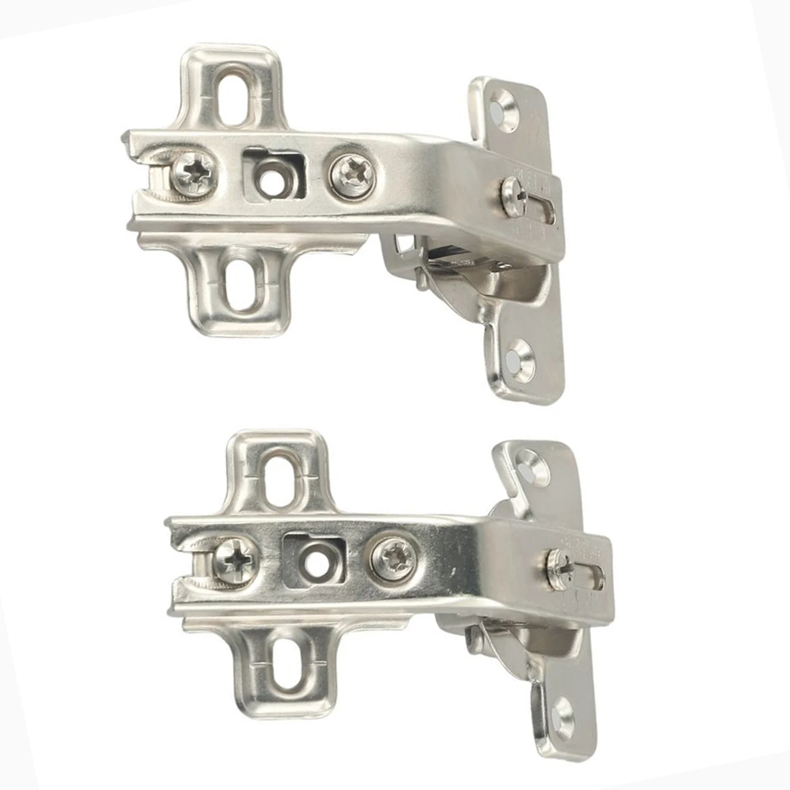 Combinazione Di Cerniere Combinazione Di Viti A Piastra Da 135 Gradi Set Ideale Per Ante Dell'Armadio Armadi Tv Scaffali Per Libri Finitura Nichelata