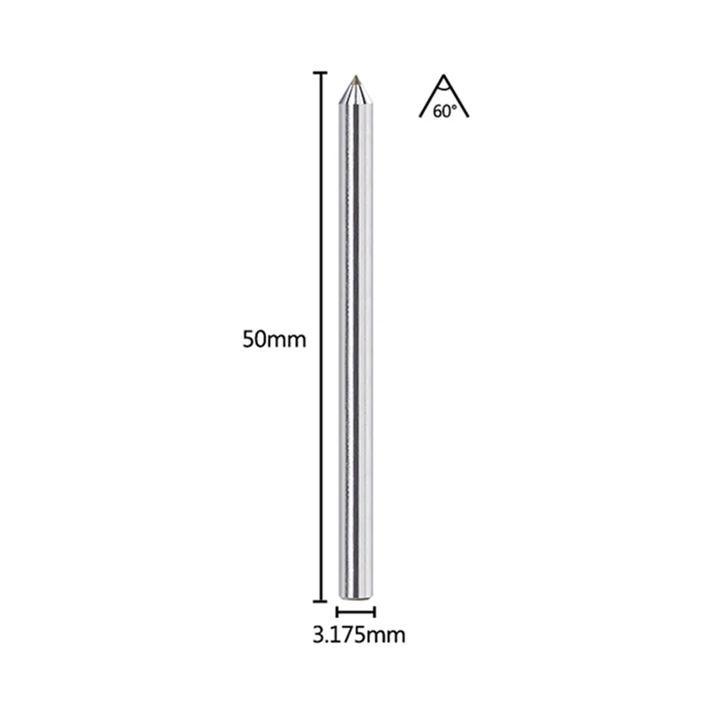 

Аксессуары для ручных инструментов, сверло для гравировки 3,175 мм, резьба с ЧПУ, фреза, инструмент, алмазная точка для гравировки из нержавеющей стали