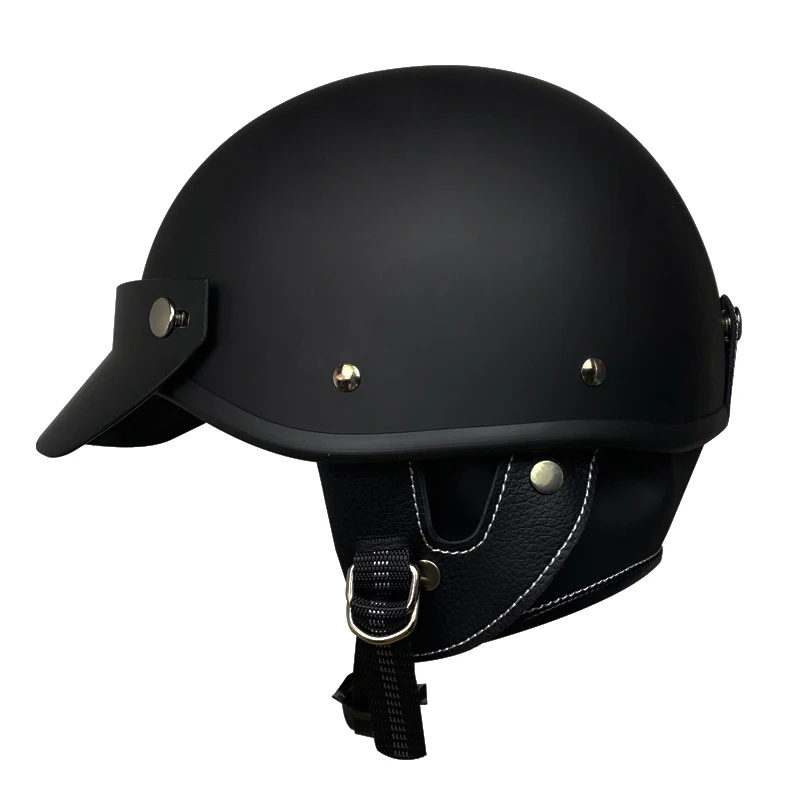 Voss-casco de motocicleta Retro Para las cuatro estaciones, Media máscara de fibra de vidrio, certificado DOT motorcycle safety gear Helmets & Protective Gear