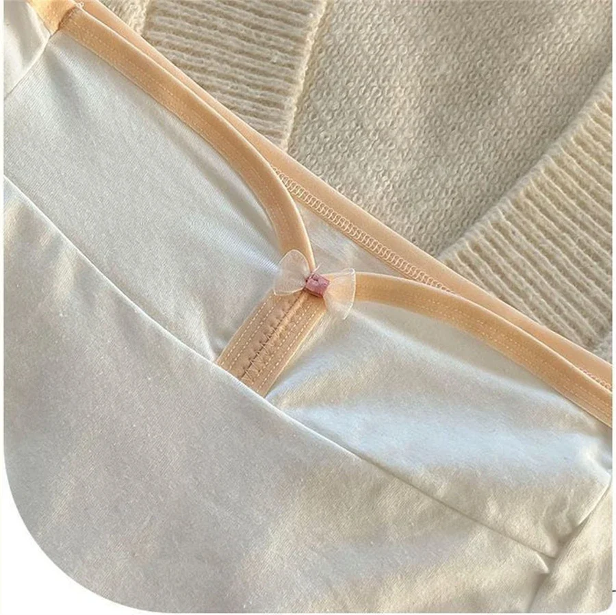 3 قطعة القطن خمر الدانتيل المرأة سراويل سوبر لينة استرطابي ملابس داخلية جيدة التهوية عالية مطاطا حزام السراويل Breifs