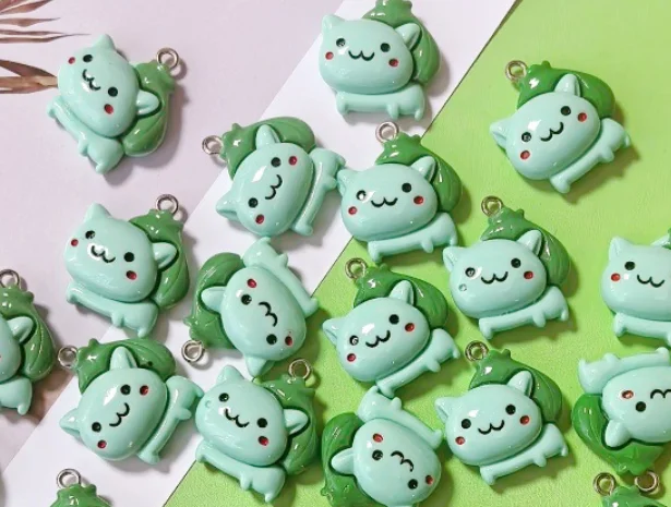 Anime-Inspired Colorful Resin and Enamel Charms Set for Creative Jewelry and DIY Crafts
