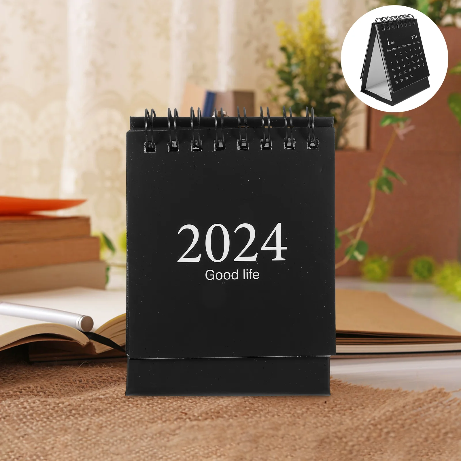 Mini Calendar Tabletop Small Calendar Small English Calendar Ornament Decorative Desk Calendar 3d Agenda