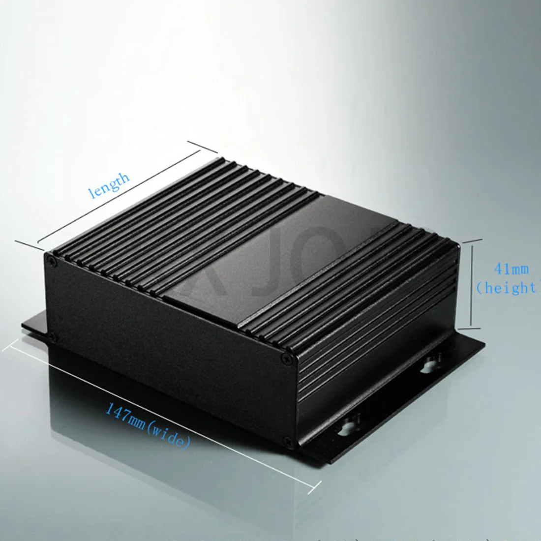 Aluminum Enclosure 147*41*100/150/155mm Split Box Waterproof Type Case Electronic Box DIY Power Housing Instrument Silver/Black electronic enclosure case electrical box
