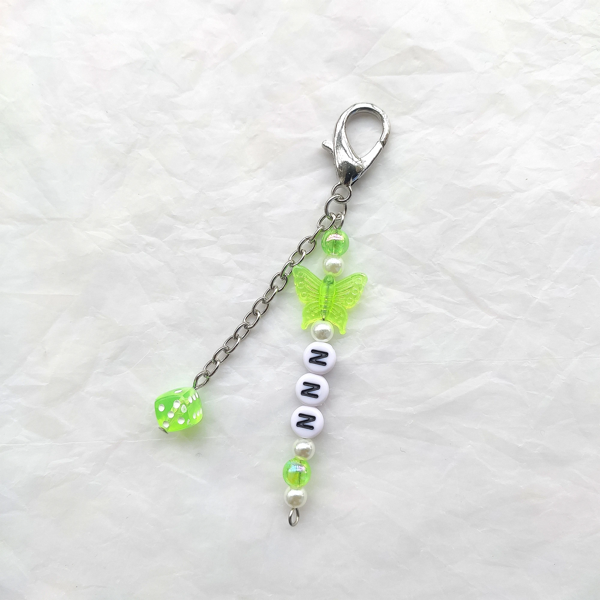 shopmyseoul Stray Kids Beaded Keychain with Photo; Version 1.