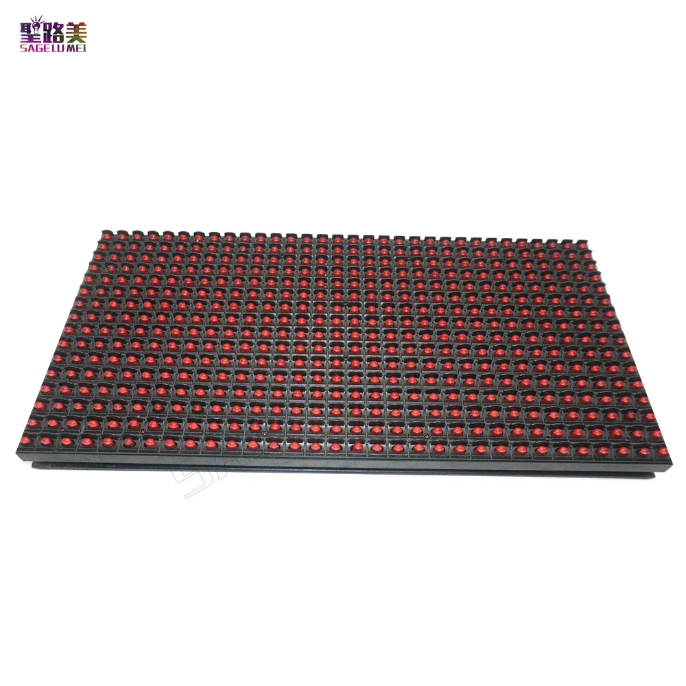 LED 모듈 출력 문짝, 단색 LED 디스플레이, 스크롤링 메시지, LED 사인, RGB, 레드, 화이트, 그린, 블루, P10, 320x160mm, 32x16 픽셀