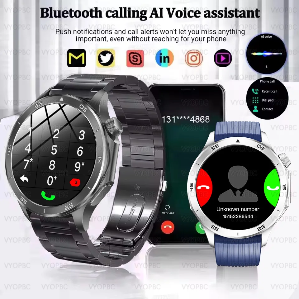 2025 New For OPPO Watch X2 GPS Track Smart Watch Men Compass Altimeter Waterproof Bluetooth Call AMOLED Screen Smartwatch Women 3