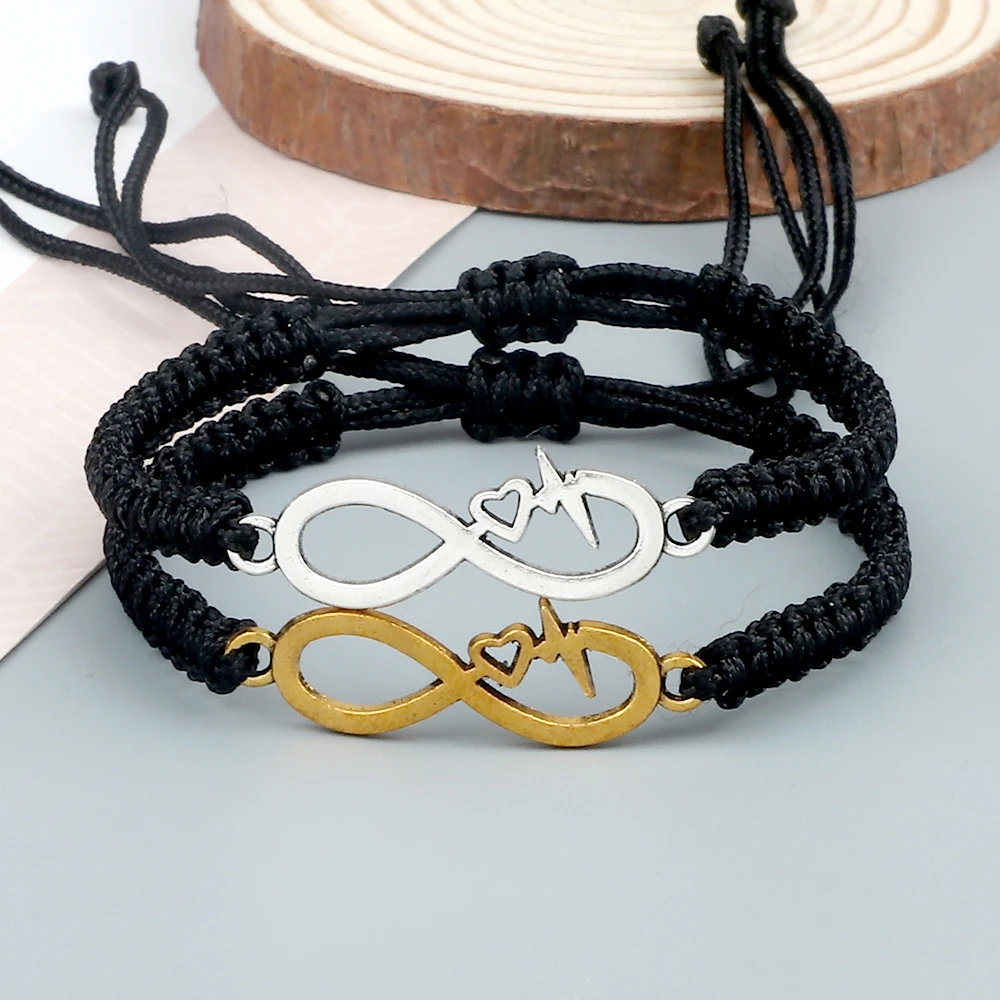 Couple Bracelets, Initial Bracelets, Infinity Knot, Simple Bracelets, –  Gifts&Knots