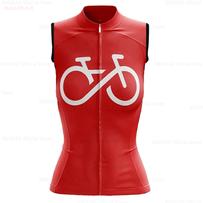 Summer Sleeveless Cycling Jersey Women Bicycle Clothes Mtb Bike Vest Quick Dry Breathable Female Team Ciclismo Girl Wear