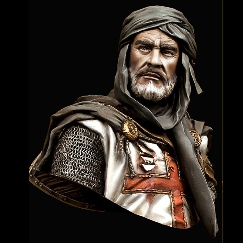 1/10 TEMPLAR KNIGHT IN JERUSALEM, Resin-Modellfigur, Büste, GK, historisches Thema, unmontierter und unbemalter Bausatz