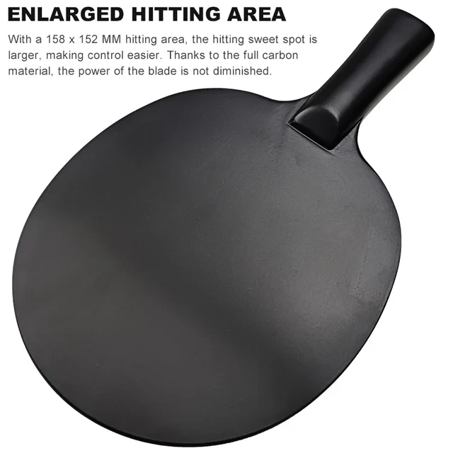 Full Graphite Table Tennis Blade, Lightweight Ping Pong Blade, Integrated Molding Pingpong Base Board for Attack, 100% Carbon 3
