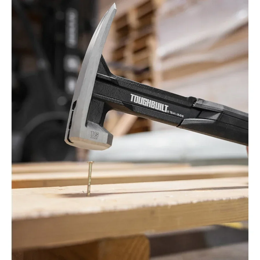 TOUGHBUILT NO.TB-H1-1R-S16  NO.TB-H1-1R-S18 16 TOUGHBUILT Magnetic Nail Slot One Piece Croquet Hammer Hammer Woodworking Hammer 4