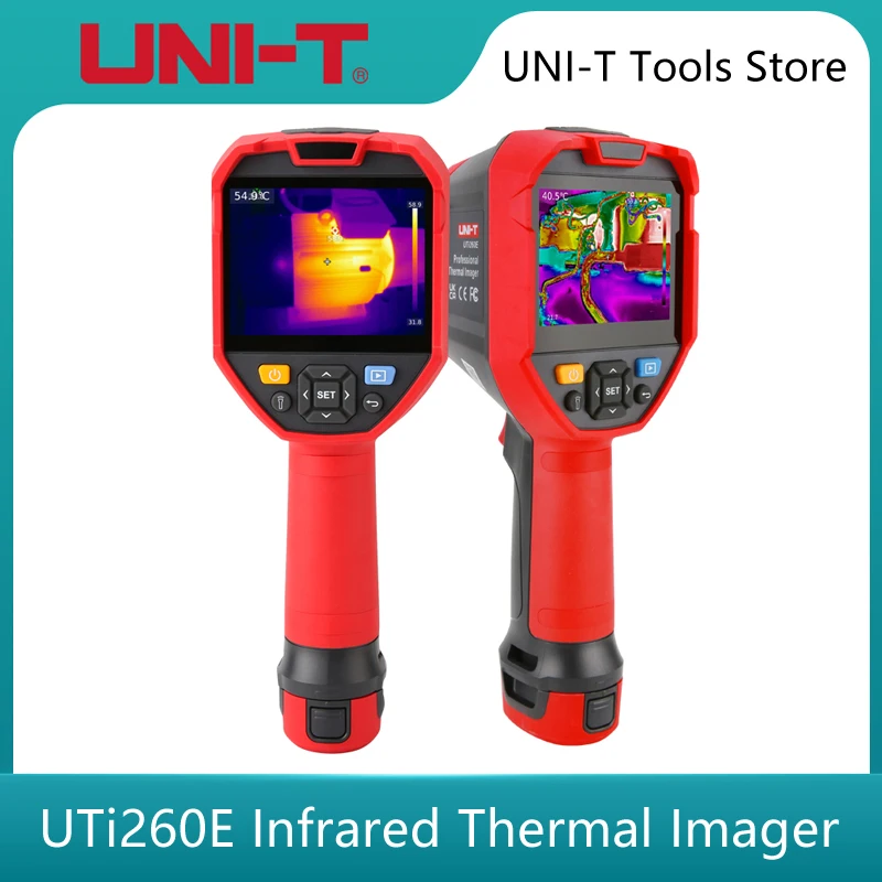 

UNI-T UTi260E инфракрасная тепловизионная камера 256x192 пикселей 25 Гц для промышленного тестирования тепловых воздуховодов, термометров