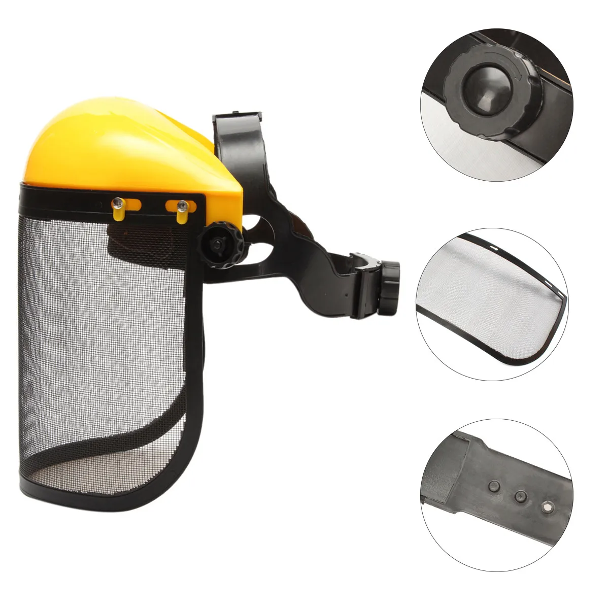 Mask Chainsaw Safety Helmet Lawnmower Trimmer Protective Hat Forestry Visor Protection Face Mower