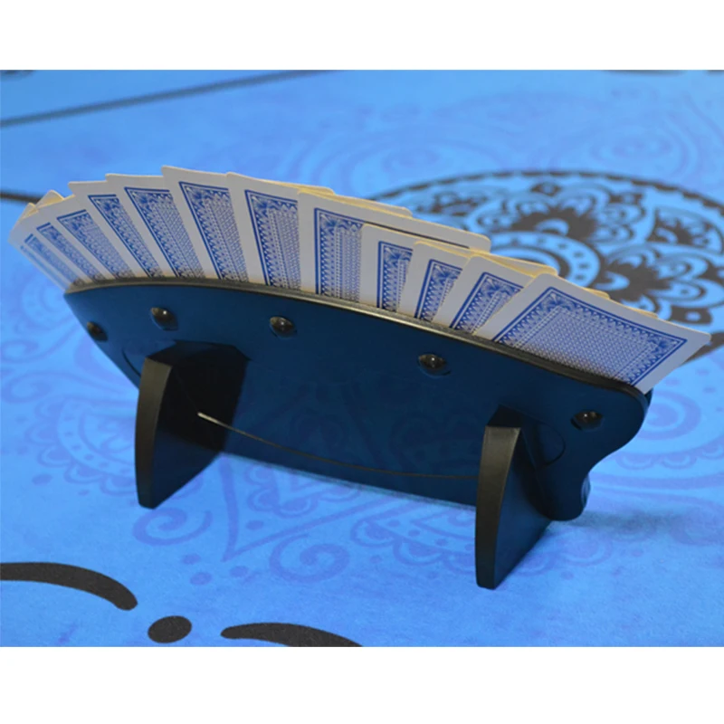 Porta Carte da Gioco per Bambini e Anziani, Supporto per Carte Senza Mani per Giochi di Carte, Feste di Poker, Serate di Gioco in Famiglia - immagine 2