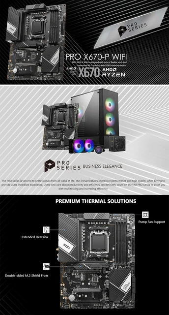 Kit Upgrade AMD Ryzen 9 7950X3D + Placa Mãe MSI PRO X670-P WIFI DDR5 AM5  ATX - GK Infostore - Grandes Gamers Merecem Grandes PCs!!!