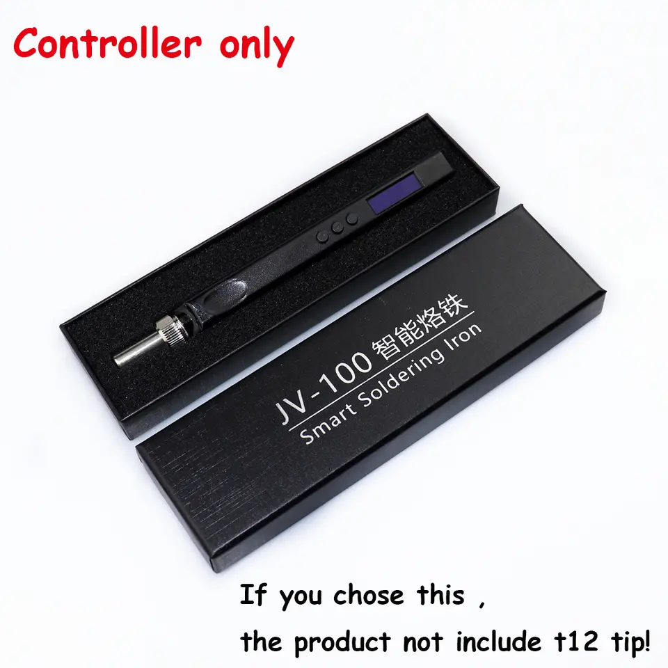 JV100 T12 OLED Mini Electric Soldering Iron Kit PD USB-C Repair Tool Adjustable Temp Portable Solder Welding Station Heat Pencil image 8