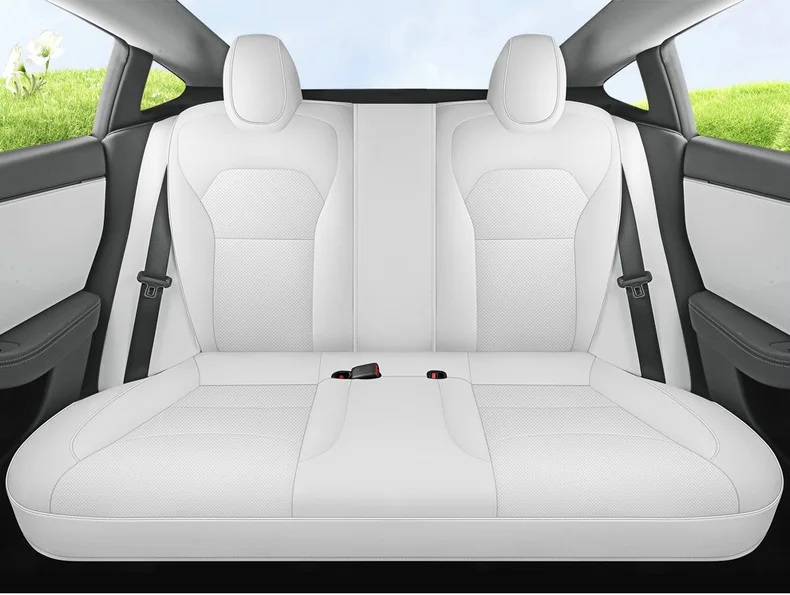 Full Set Seat Covers For Tesla Model Y Juniper 2025 Leather Breathable comfortab