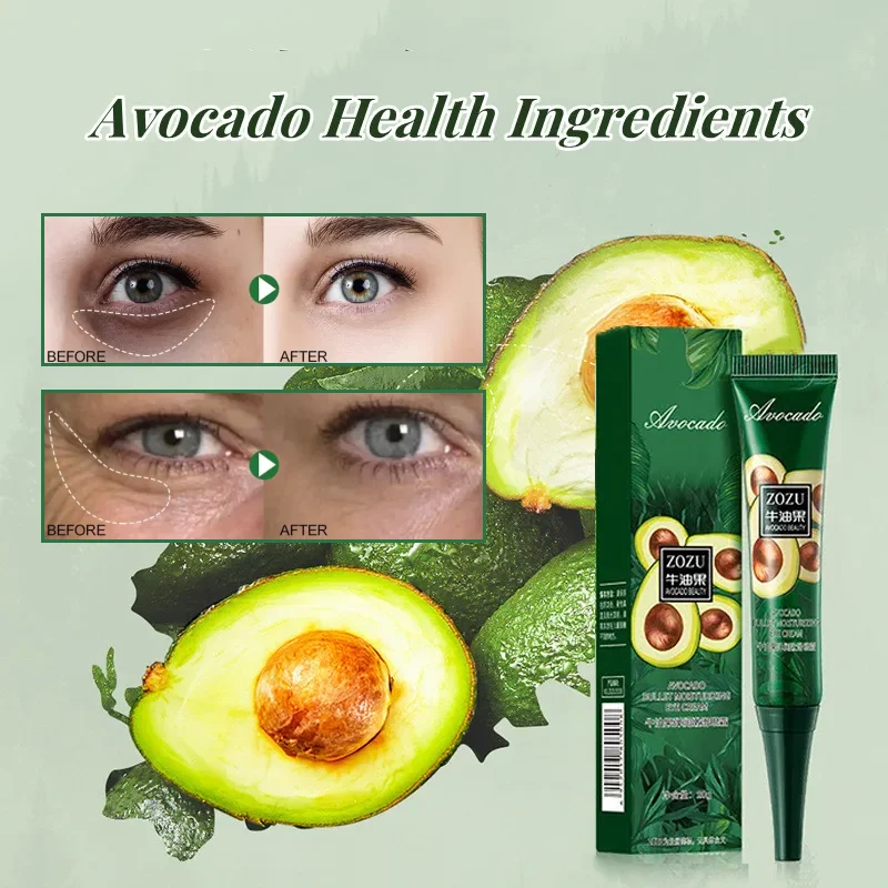 

Fast Remove Wrinkles Eye Cream Avocado Moisturizing Anti Dark Circles Bags Puffiness Fade Eye Fine Line Tighten Under Eyes Skin